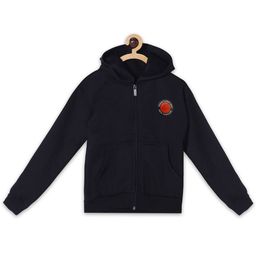 Fashionable Girls Hooded Applique Sweatshirt-image-92