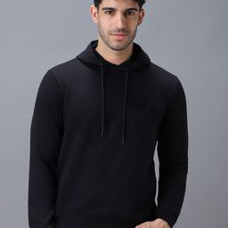 Urbano Fashion Men Solid Hooded Sweatshirt-image-56
