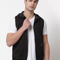 Style Quotient Men Black Hooded Sweatshirt-image-83