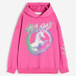 H&M Girls Oversized Printed Hoodie-picture-16