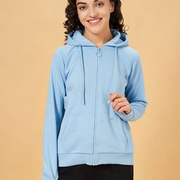 Ajile by Pantaloons Hooded Cotton Front-Open Sweatshirt-image-70