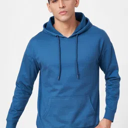 ZU Hooded Oversized Drop Shoulder Sleeves Pure Cotton Pullover Sweatshirt-picture-46