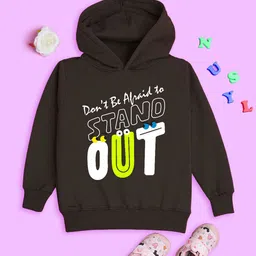 NUSYL Kids Typography Printed Hooded Pullover-picture-19
