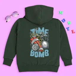 NUSYL Kids Typography Printed Hooded Pullover-picture-58