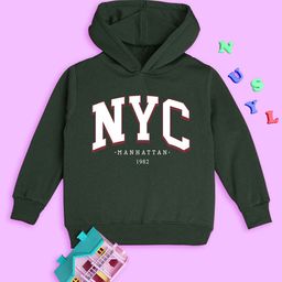 NUSYL Kids Typography Printed Hooded Pullover-picture-49