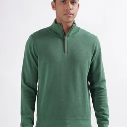 GANT Mock Collar Half Zipper Pure Cotton Pullover Sweatshirt-picture-22