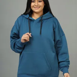 Wear Your Opinion Women Plus Size Hooded Sweatshirt-image-57