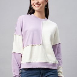Club York Colourblocked Round Neck Cotton Pullover Sweatshirt-picture-31
