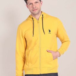 U.S. Polo Assn. Hooded Front-Open Sweatshirt-image-84