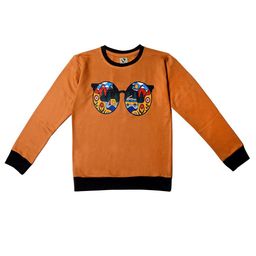 TINY HUG Boys Brown Printed Sweatshirt-27
