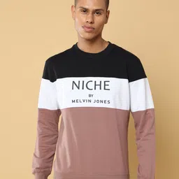 Melvin Jones Colourblocked Pure Cotton Pullover-image-84