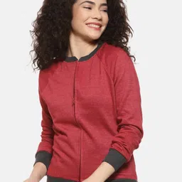 Campus Sutra Cotton Front Open Sweatshirt-image-20