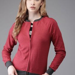 Campus Sutra Mandarin Collar Cotton Sweatshirt-picture-37