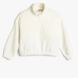 Koton Girls Mock Collar Pullover Sweatshirt-image-29
