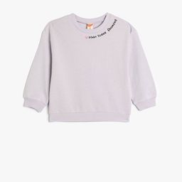Koton Girls Round Neck Sweatshirt-image-14