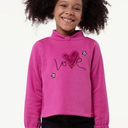 One Friday Girls Typography Printed Cotton Sweatshirt-image-35