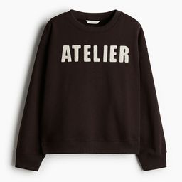 H&M Text-Motif Sweatshirt-54