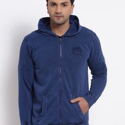 Club York Men Blue Solid Hooded Sweatshirt-image-48