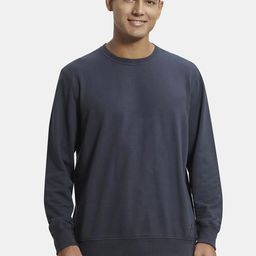 Jockey Men Charcoal Solid Cotton Pullover Sweatshirt-image-55