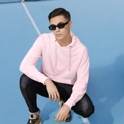 Harvard Solid Hooded Pullover Sweatshirt-picture-18