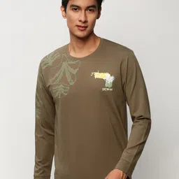 SHOWOFF Graphic Printed Round Neck Cotton Pullover-image-78