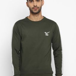 Yuuki Men Olive Green Sweatshirt-image-65