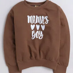 AWW HUNNIE Boys Typography Printed Round Neck Terry Cotton Sweatshirt-image-22