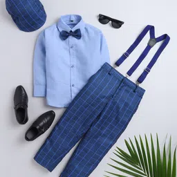 BAESD Boys Checked Shirt With Trousers-image-22