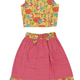 A Toddler Thing Girls Printed Top with Skirt-14