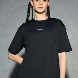 Technosport Women Printed Anti Static Boxy T-shirt-image-12