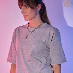 BUY NEW TREND Women 2 Henley Neck Raw Edge Boxy T-shirt-image-55