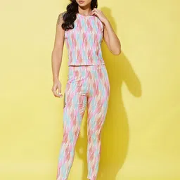 StyleStone Women Printed Gym Wear Tracksuit-picture-17