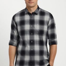 peter england Men Slim Fit Checkered Casual Shirt-picture-48
