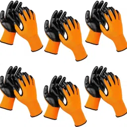 Safety Hand Gloves PU Coated Seamless Glove with Smooth Grip on Palm & Finger S1 Climbing Gloves-image-90