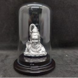 Shiva Silver Idol Decorative Showpiece-7 cm-image-76