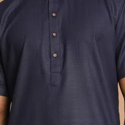 VASTRAMAY Mandarin Collar Regular Kurta With Pyjamas image 2