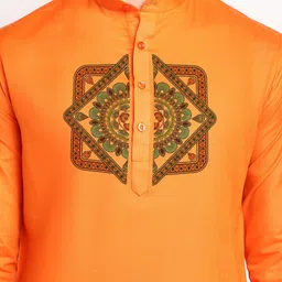 DEVOILER Ethnic Motif Printed Straight Kurta with Pyjamas image 2