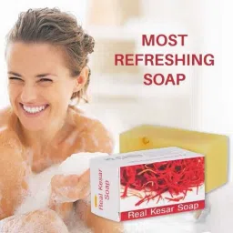 Hand made real kesar soap for fairness Pack Of 3 75g-picture-19