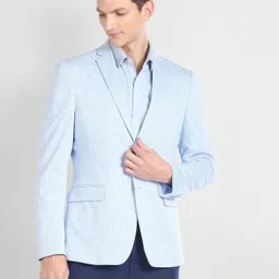 arrow Men Solid Single Breasted Formal Blazer-picture-17