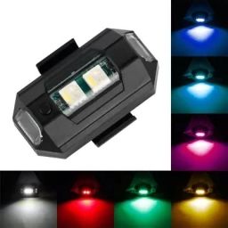 LED Light 7 Colors + Flashing Modes for Drone Helmets Bike Aircraft Light 626 Shower Laser Light-image-48