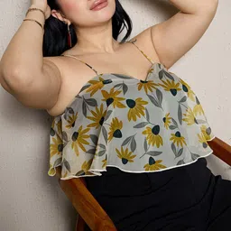 CURVE BY KASSUALLY Printed Basic Jumpsuit image 2