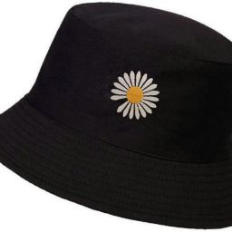 poshing Cute Daisy Embroidered foldable cotton Bucket Hat For Women-image-35