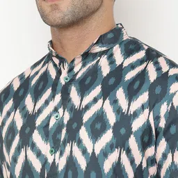 Hangup Men Printed Kurta with Pyjama Set image 3