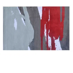 PRESTO Red Abstract Printed Rectangular Carpet image 2