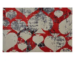 PRESTO Red Abstract Rectangular Carpets image 2