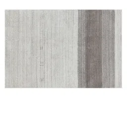 saraswatii global White & Charcoal Rectangular Hand-Tufted Carpet image 2