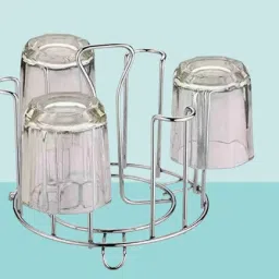 GLASS HOLDER FOR 7 GLASS STAND Stainless Steel Glass Holder-image-9