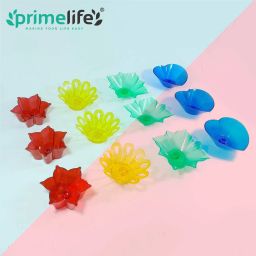 Plastic Set of 12 Designer Transparent Diya Plastic (Pack of 12) Table Diya Set-image-92