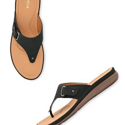 Rocia Open Toe Flats with Laser Cut image 2
