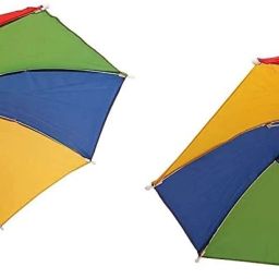 Boy's & Girl's Hands Free Hat Umbrella for Outdoor Sun Rain Protection Umbrella-27